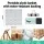 Alfresco 2 Person Willow Picnic Basket Set with Wooden Wine Table, Insulated Cooler, Blanket, Cutlery – 40x30x20cm