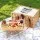 Alfresco 2 Person Willow Picnic Basket Set with Wooden Wine Table, Insulated Cooler, Blanket, Cutlery – 40x30x20cm