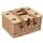 Alfresco 4 Person Willow Picnic Basket Set with Wood Table, Insulated Cooler, Blanket, Cutlery & Glasses - 40x30x20cm