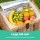 Alfresco 4 Person Willow Picnic Basket Set with Wood Table, Insulated Cooler, Blanket, Cutlery & Glasses - 40x30x20cm