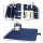 Alfresco 4-Person Picnic Backpack Set, Polyester, 44x37.3cm, Blue & Beige, Insulated Cooler, Outdoor Family Fun