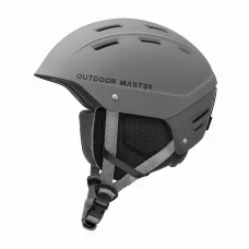 Outdoor Master Kelvin II Ski Helmet Medium 54-58cm for Men Women and Youth Snowboard Skating Matte Grey