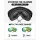 Outdoor Master OTG Ski Goggles with Cover Anti-Fog and 100% UV Protection for Snowboarding OM-18