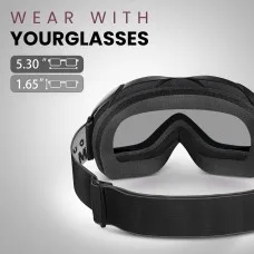 Outdoor Master OTG Ski Goggles Over Glasses Ski and Snowboard Goggles 100% UV Protection OM-5