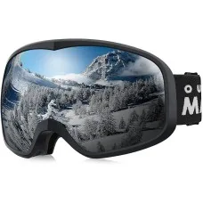 Outdoor Master Owl Ski Goggles OTG Anti-Fog 100% UV Protection for Men Women and Youth Snowboarding