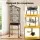 i.Pet 158cm Black Bird Cage Aviary with Stand Wheels 3-in-1 Hanging Freestanding Rolling for Budgies Cockatiels