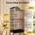 i.Pet 158cm Black Bird Cage Aviary with Stand Wheels 3-in-1 Hanging Freestanding Rolling for Budgies Cockatiels