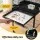 i.Pet 158cm Black Bird Cage Aviary with Stand Wheels 3-in-1 Hanging Freestanding Rolling for Budgies Cockatiels