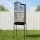i.Pet 158cm Black Bird Cage Aviary with Stand Wheels 3-in-1 Hanging Freestanding Rolling for Budgies Cockatiels