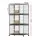 i.Pet Large Bird Cage with Perch & Wheels, Powder-Coated Iron, 60x90.5x172cm, Easy Clean Trays, Fits Budgies & More