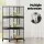 i.Pet Large Bird Cage with Perch & Wheels, Powder-Coated Iron, 60x90.5x172cm, Easy Clean Trays, Fits Budgies & More