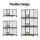 i.Pet Large Bird Cage with Perch & Wheels, Powder-Coated Iron, 60x90.5x172cm, Easy Clean Trays, Fits Budgies & More