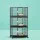 i.Pet Large Bird Cage with Perch & Wheels, Powder-Coated Iron, 60x90.5x172cm, Easy Clean Trays, Fits Budgies & More