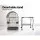 i.Pet 150cm Large Bird Cage with Dome Roof, Wrought Iron, Stainless Steel Feeders, Perches, and Easy-Clean Tray