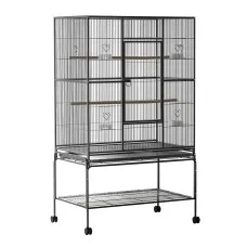 i.Pet 138cm Large Bird Cage Aviary - Durable Wrought Iron, Safe Powder Coated, Easy Clean, with Stand & Wheels