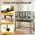 i.Pet 106cm 2-in-1 Bird Cage Aviary with Divider Parrot Budgie Steel Frame Lockable Castor Wheels Black
