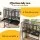 i.Pet 106cm 2-in-1 Bird Cage Aviary with Divider Parrot Budgie Steel Frame Lockable Castor Wheels Black