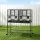 i.Pet 106cm 2-in-1 Bird Cage Aviary with Divider Parrot Budgie Steel Frame Lockable Castor Wheels Black