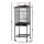 i.Pet 136cm Bird Cage Aviary Open Top Parrot Budgie Stand Wheels Black Welded Steel Slide Tray Storage