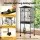 i.Pet 136cm Bird Cage Aviary Open Top Parrot Budgie Stand Wheels Black Welded Steel Slide Tray Storage