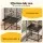 i.Pet 136cm Bird Cage Aviary Open Top Parrot Budgie Stand Wheels Black Welded Steel Slide Tray Storage