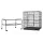 i.Pet Large 160cm Bird Cage, Wrought Iron, Powder-Coated, with Wheels, Perches, and Tray for Parrots and Budgies