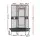 i.Pet Large Corner Bird Cage - Wrought Iron, Easy Clean, Mobile Stand, Budgie/Parrot Aviary, Black, 76x76x161cm