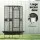 i.Pet Large Corner Bird Cage - Wrought Iron, Easy Clean, Mobile Stand, Budgie/Parrot Aviary, Black, 76x76x161cm