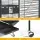 i.Pet Large Corner Bird Cage - Wrought Iron, Easy Clean, Mobile Stand, Budgie/Parrot Aviary, Black, 76x76x161cm