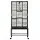 i.Pet 176cm 3-Tier Extra Large Bird Cage Aviary with Ladder Feed Cups Wheels Black 176cm Height Suitable for Small to M