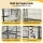 i.Pet 176cm 3-Tier Extra Large Bird Cage Aviary with Ladder Feed Cups Wheels Black 176cm Height Suitable for Small to M