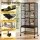 i.Pet 176cm 3-Tier Extra Large Bird Cage Aviary with Ladder Feed Cups Wheels Black 176cm Height Suitable for Small to M