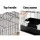 i.Pet 88cm Large Wrought Iron Bird Cage - Black Aviary with Perches, Feeders, Removable Tray, for Small to Medium Birds