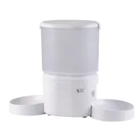 i.Pet 5L Automatic Pet Feeder Dual Bowl 2.4GHz/5GHz Wi-Fi App Control 10 Meals Voice Recorder White i.Pet 5L Automatic Pet Feeder Dual Bowl 2.4GHz/5GHz Wi-Fi App Control 10 Meals Voice Recorder White