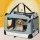 i.Pet 2XL Soft Pet Carrier Crate - 600D Oxford, Foldable, 90x61cm, Light Grey, Breathable Mesh for Dogs & Cats