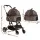 i.Pet Foldable Pet Stroller & Carrier - Aluminium Frame, 360° Wheels, UV Protection, Spacious Design, 25kg Capacity