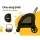i.Pet Large Pet Stroller - Foldable Dog Pram, 360° Wheels, Steel Frame, Oxford Fabric, 50kg Capacity, Black/White