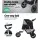 i.Pet Large Pet Stroller, Foldable 3-Wheel Pram for Dogs & Cats, Durable Steel Frame, 600D Fabric, 12