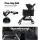 i.Pet Stroller: Foldable 4-Wheel Pet Pram, Carrier & Car Seat, Steel Frame, 600D Oxford, Black, 84x48x99