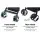 i.Pet Stroller: Foldable 4-Wheel Pet Pram, Carrier & Car Seat, Steel Frame, 600D Oxford, Black, 84x48x99
