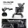 i.Pet Foldable Pet Stroller & Carrier: 3-in-1, Steel Frame, 600D Oxford, 5.5'' EVA Wheels, Grey, 84
