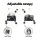 i.Pet Pet Stroller Pram: Foldable, Steel Frame, 360° Wheels, Water-Resistant Oxford Fabric, 15kg Capacity, Black/White