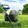 i.Pet Pet Stroller Pram: Foldable, Steel Frame, 360° Wheels, Water-Resistant Oxford Fabric, 15kg Capacity, Black/White