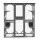 I.pet Cat House 181cm Outdoor Catio Walk-In Enclosure with 7 Platforms Grey