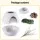i.Pet Cat Litter Box Enclosure Hidden Planter Furniture House White Egg-Shaped Easy-Clean PP Design