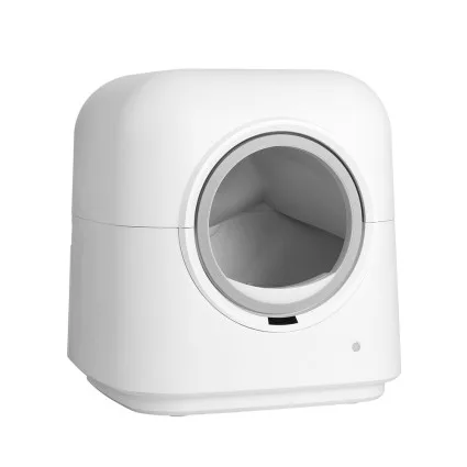 i.Pet Automatic Cat Litter Box, Self-Cleaning Smart Toilet Tray with App Control, UV Sterilization, 54x54x59cm, White