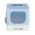 i.Pet Large Enclosed Foldable Cat Litter Box with Scoop, Double Door Design, Ventilation, 48.5x38.5x38.5cm, Blue