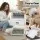 i.pet Automatic Cat Litter Box 5L Self-Cleaning App Control 45dB Anti-Pinch Safety 2.4G Wi-Fi White