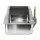 i.Pet Stainless Steel Large Semi-Enclosed Cat Litter Box Set with Mat Scoop Grey Durable Anti-Scratch High Sides