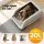 i.Pet Stainless Steel Large Semi-Enclosed Cat Litter Box Set with Mat Scoop Grey Durable Anti-Scratch High Sides